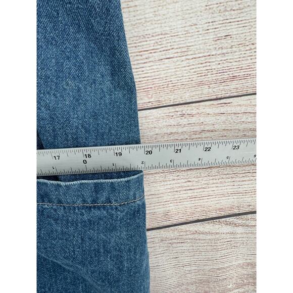 We the Free People High Roller Denim Overalls Womens XS Sapphire Blue Oversized - Picture 11 of 14